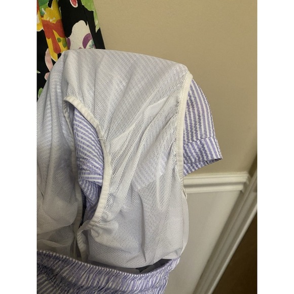 Calvin Klein Men's Purple Pinstripe Stretch Waist Swim Trunk Shorts Size M 5" - Picture 13 of 13